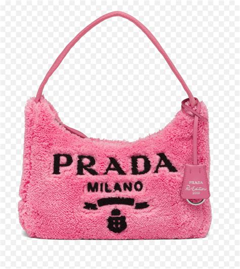 small pink prada handbag|pink fluffy prada bag.